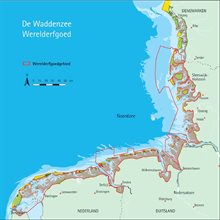 kaart waddenzee